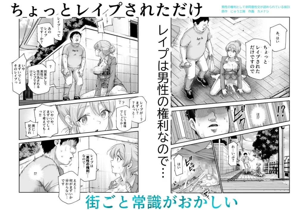 『男性の権利として非同意性交が認められている街EX いかなる場合も男性の性的...』サンプル4